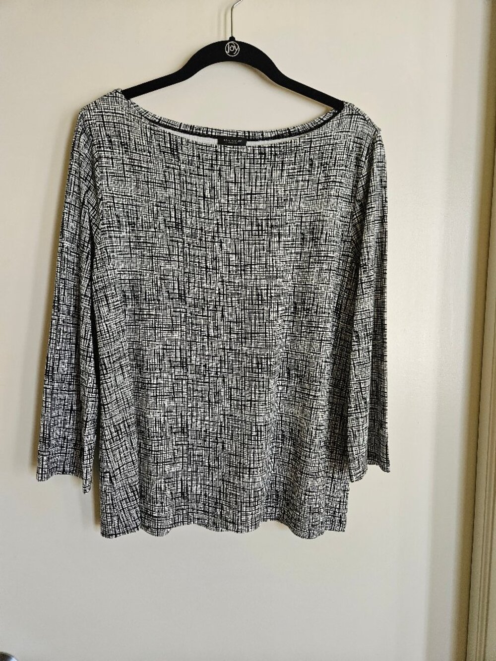 Ann Taylor Factory Bateau Neck Knit Top L